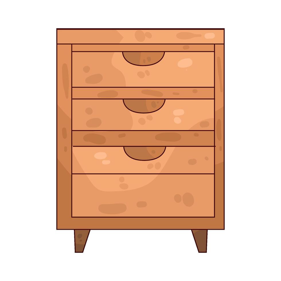 Illustration of drawer vector