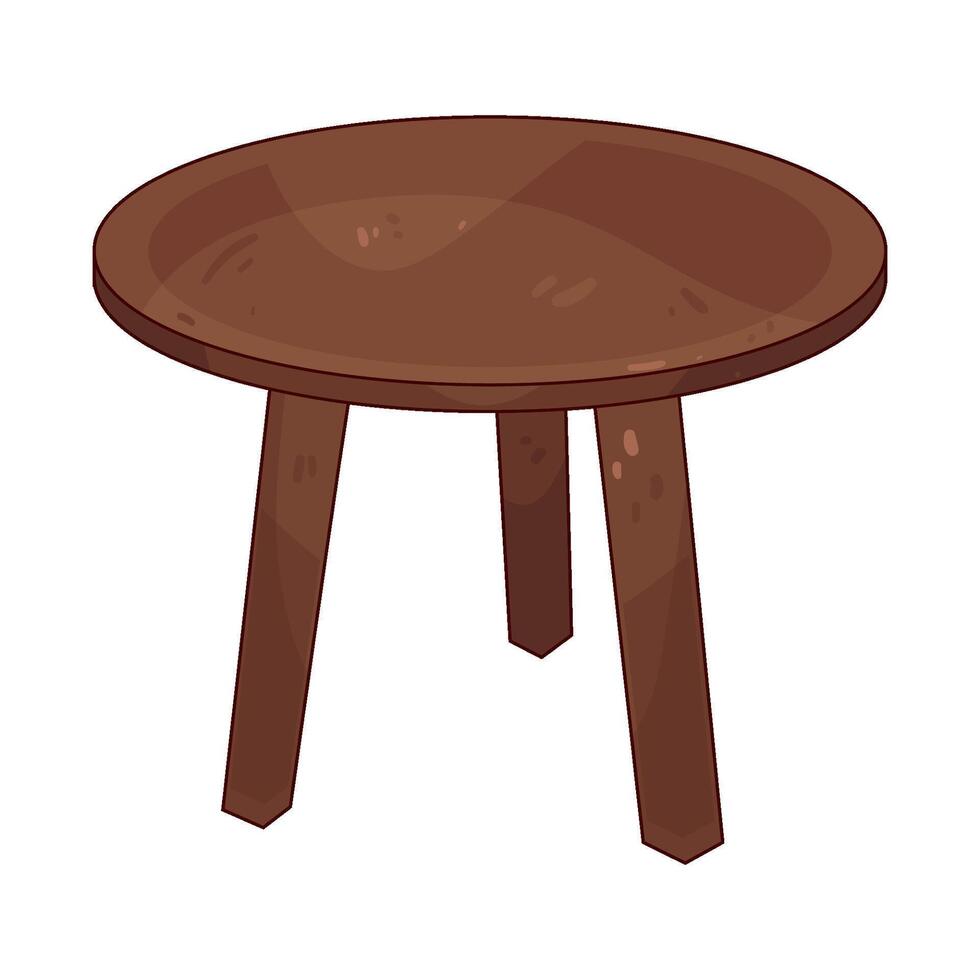 Illustration of round table vector