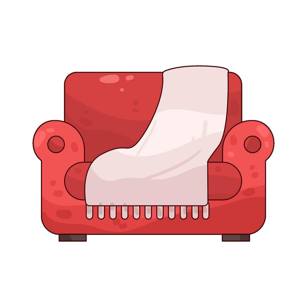 Illustration of sofa vector