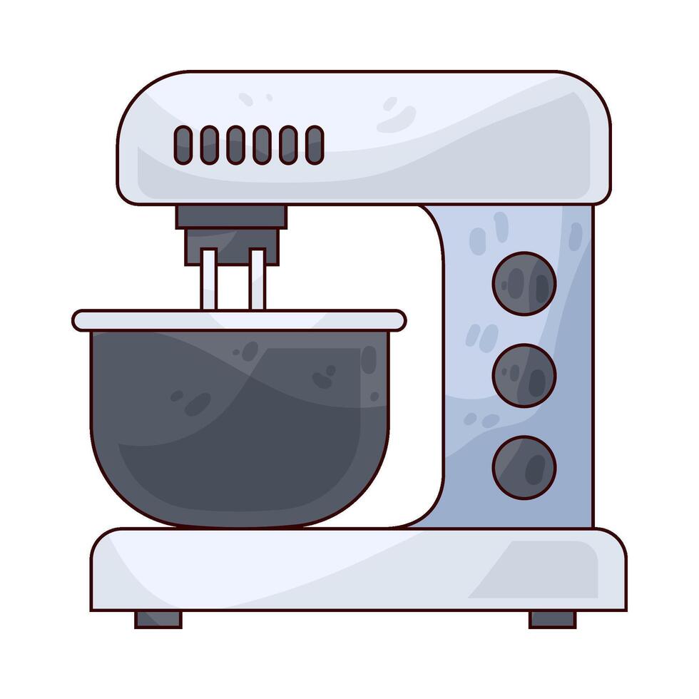 Illustration of stand mixer vector