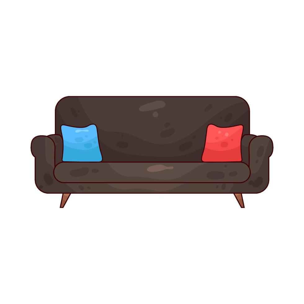 Illustration of sofa vector