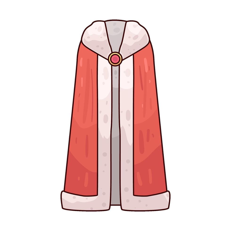 Illustration of medieval cloak vector