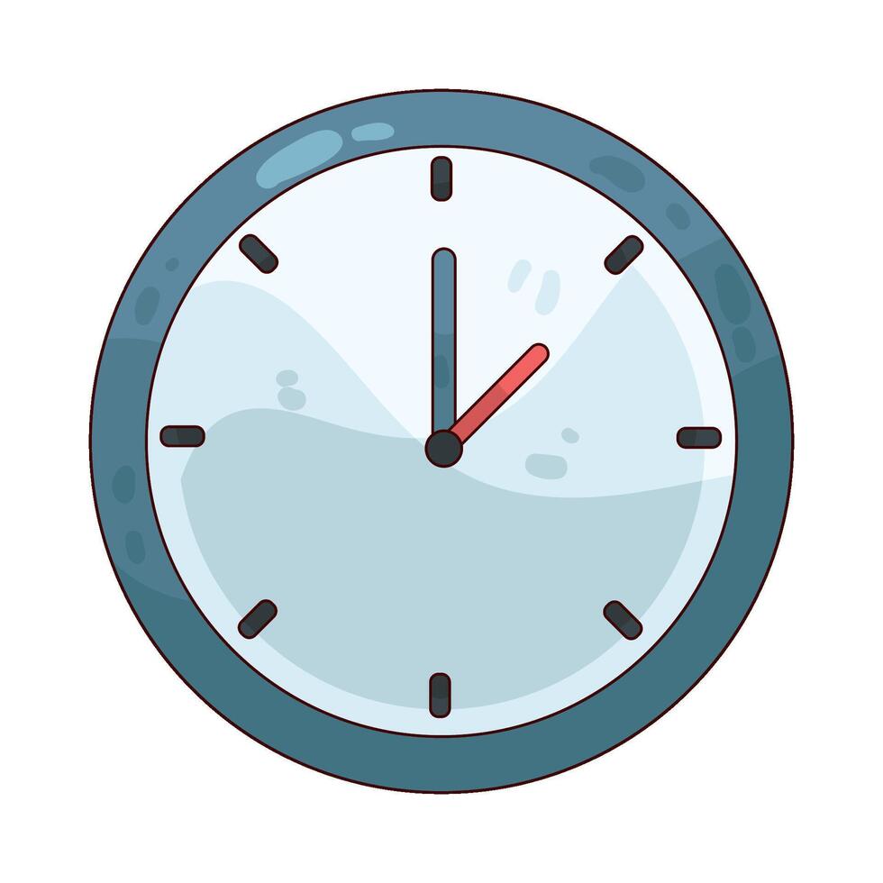 Illustration of clock vector