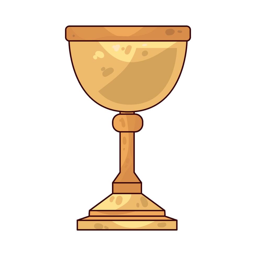 Illustration of medieval goblet vector