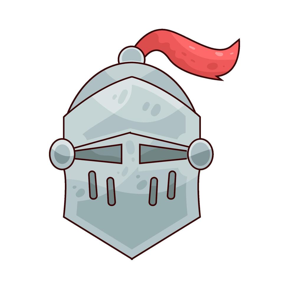 Illustration of armor helmet vector