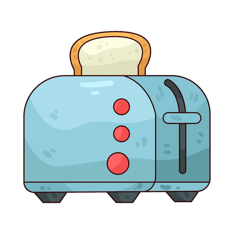 Illustration of toaster vector
