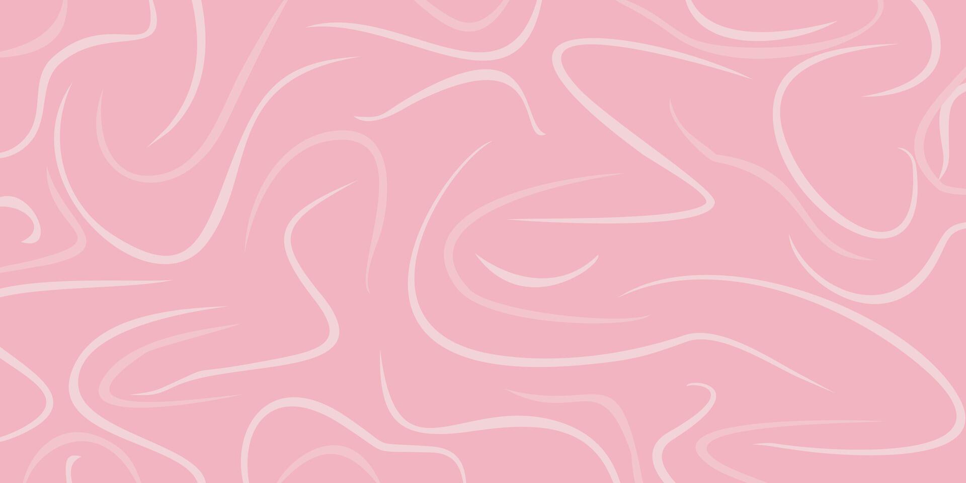 abstract hand drawn doodle pink background, arch pattern with interesting doodle shapes vector