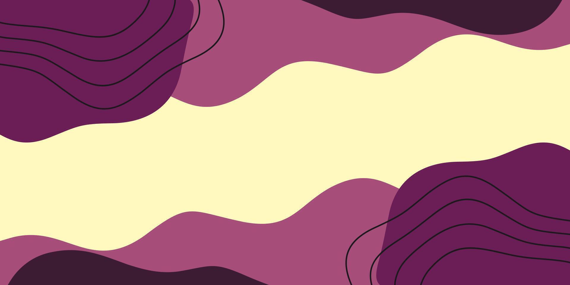 purple aesthetic background with wave pattern. design for banner, greeting card, poster. vector