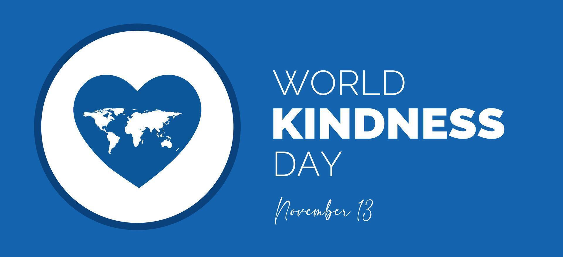 illustration on the theme of world kindness day vector
