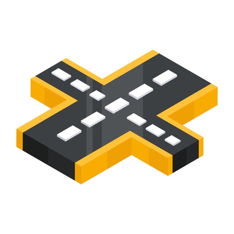 Creative design icon of road vector