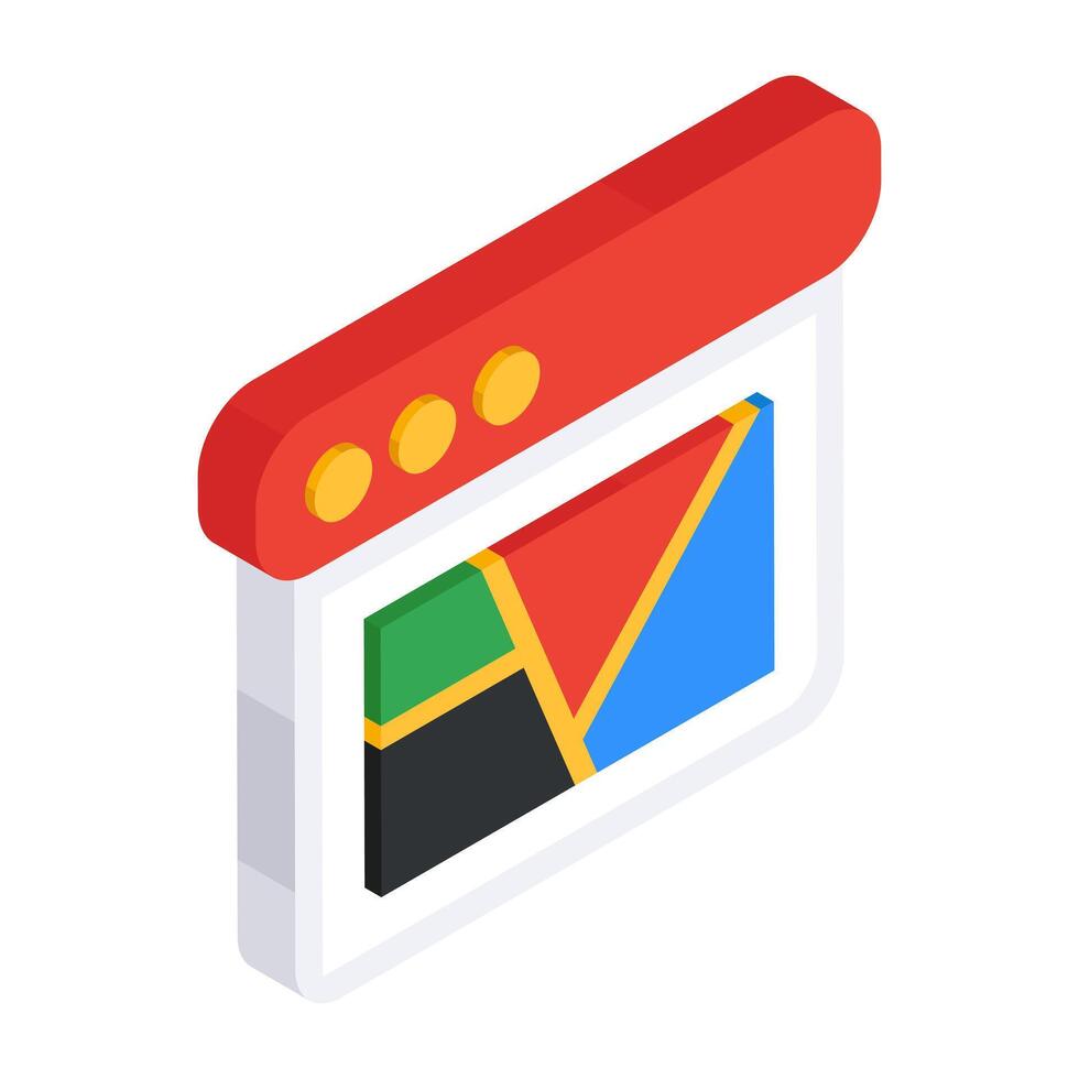 Creative design icon of web map vector