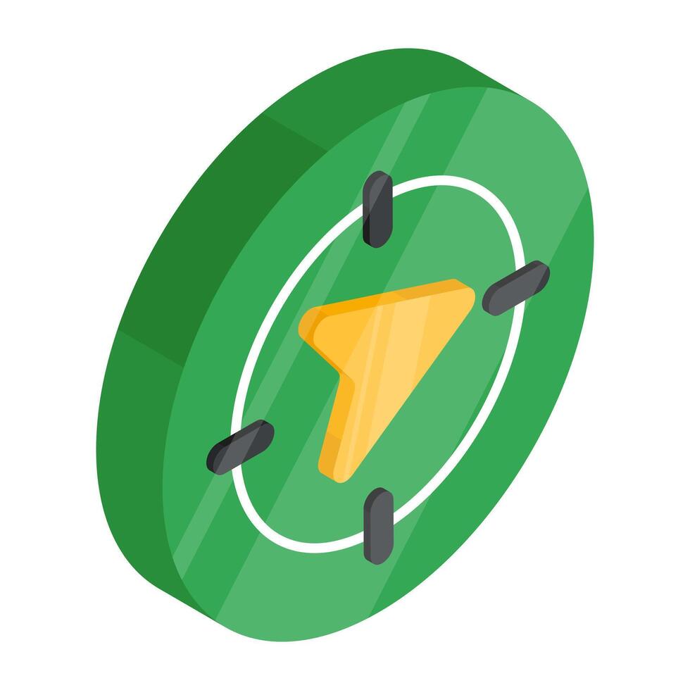 An icon design of navigation target vector