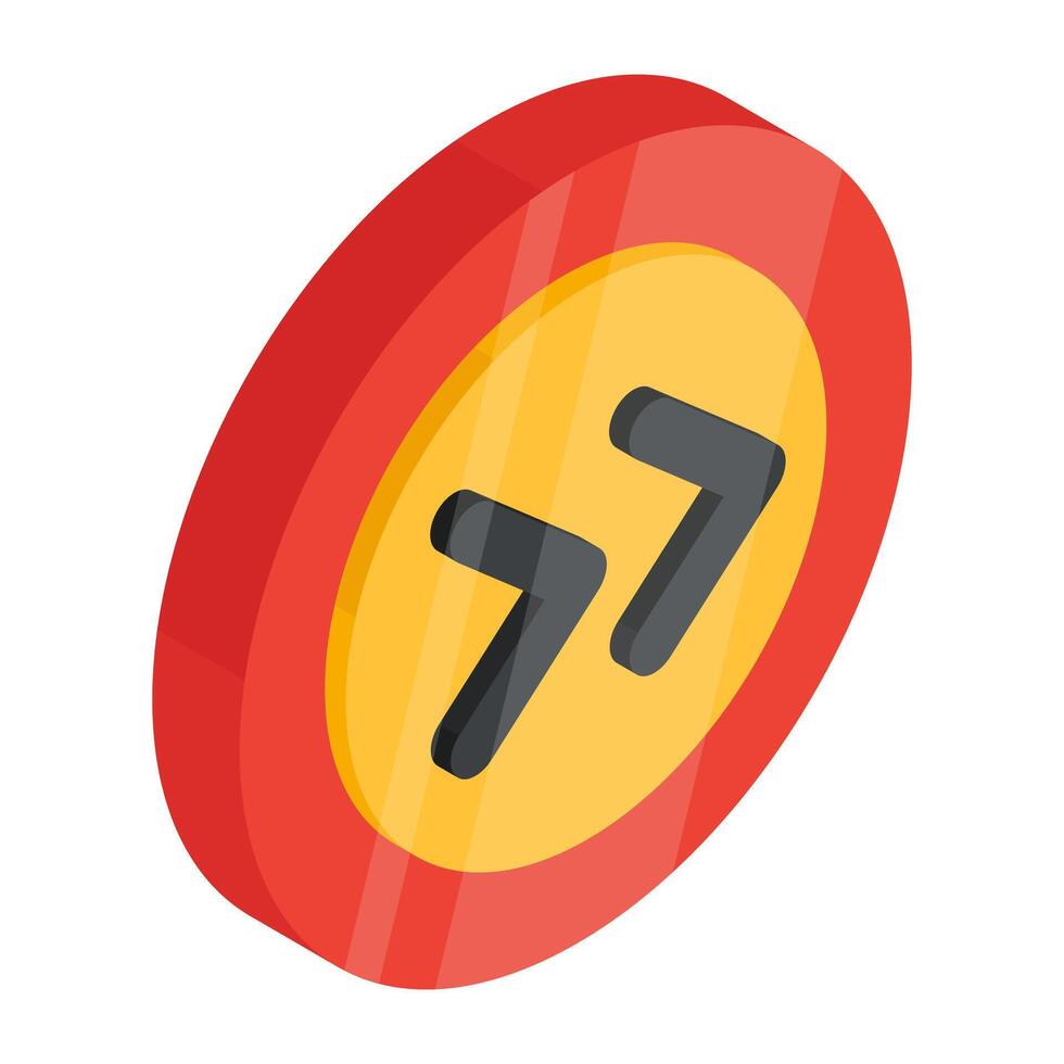 A trendy design icon of right arrow vector