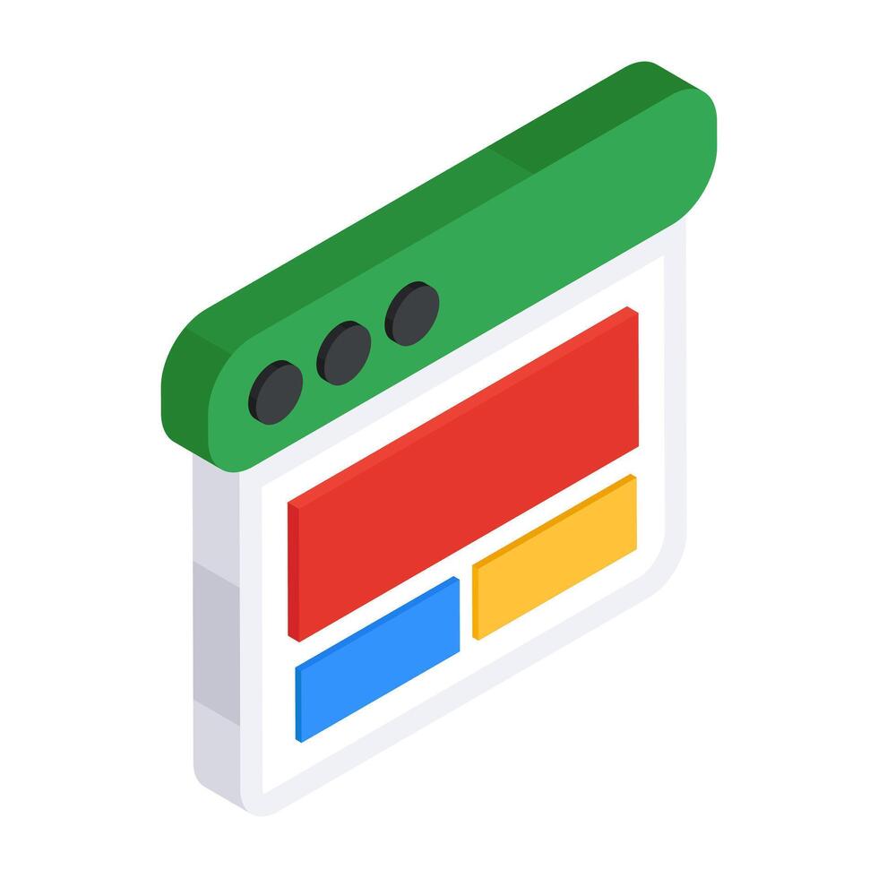 Modern design icon of web design vector