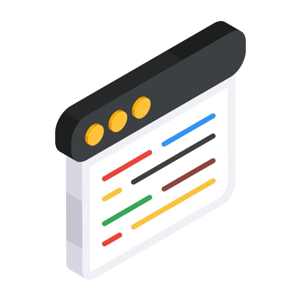 Modern design icon of web design vector