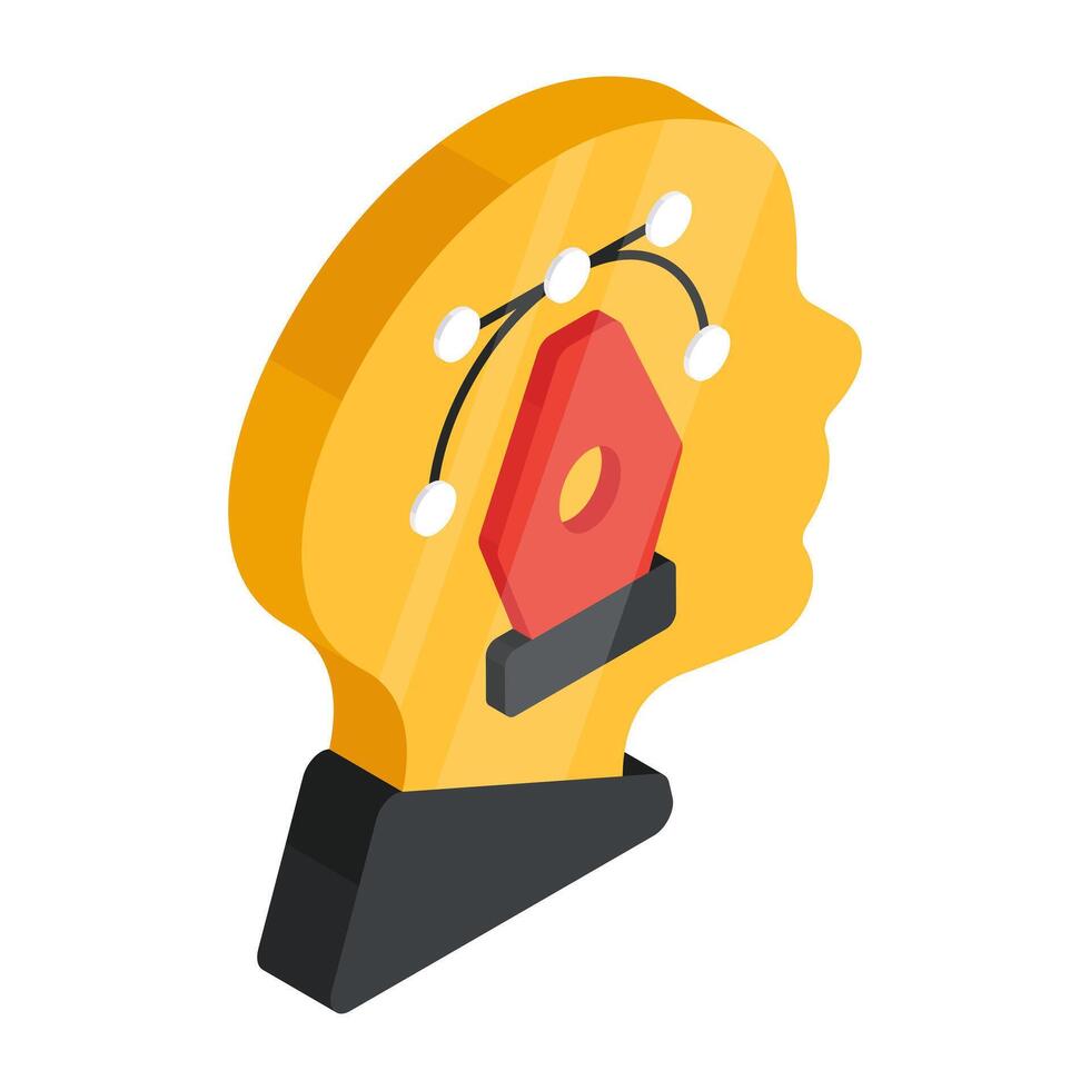 Modern design icon of artist vector