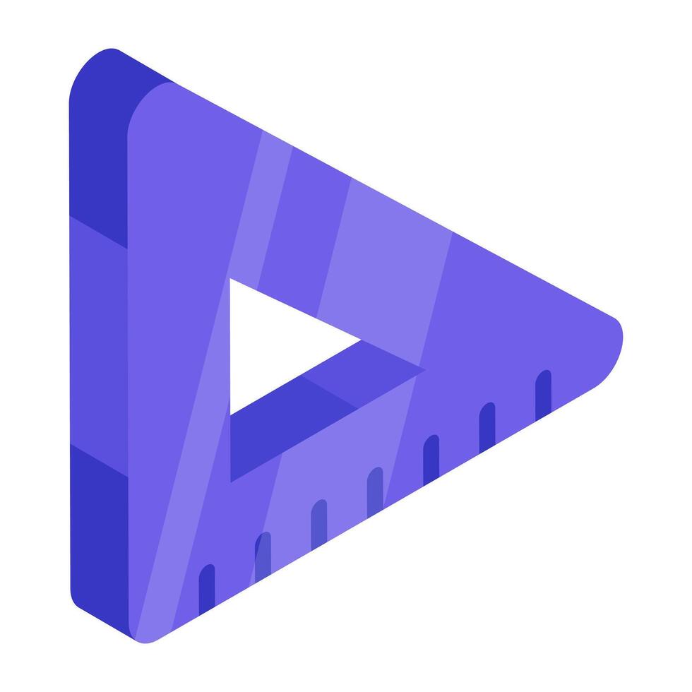 Creative design icon of rectangular scale vector
