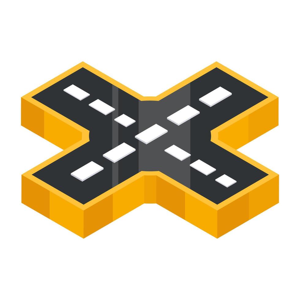 A colored design icon of road vector