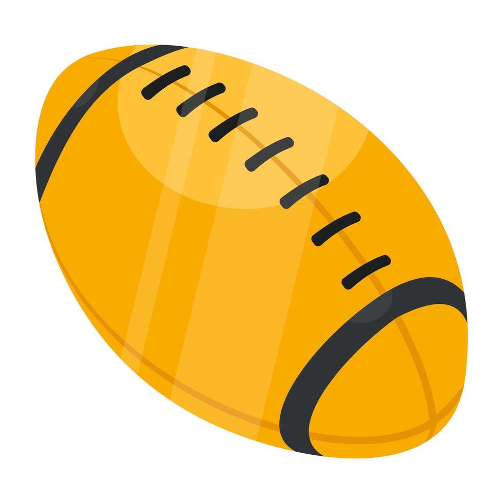 Modern design icon of rugby vector