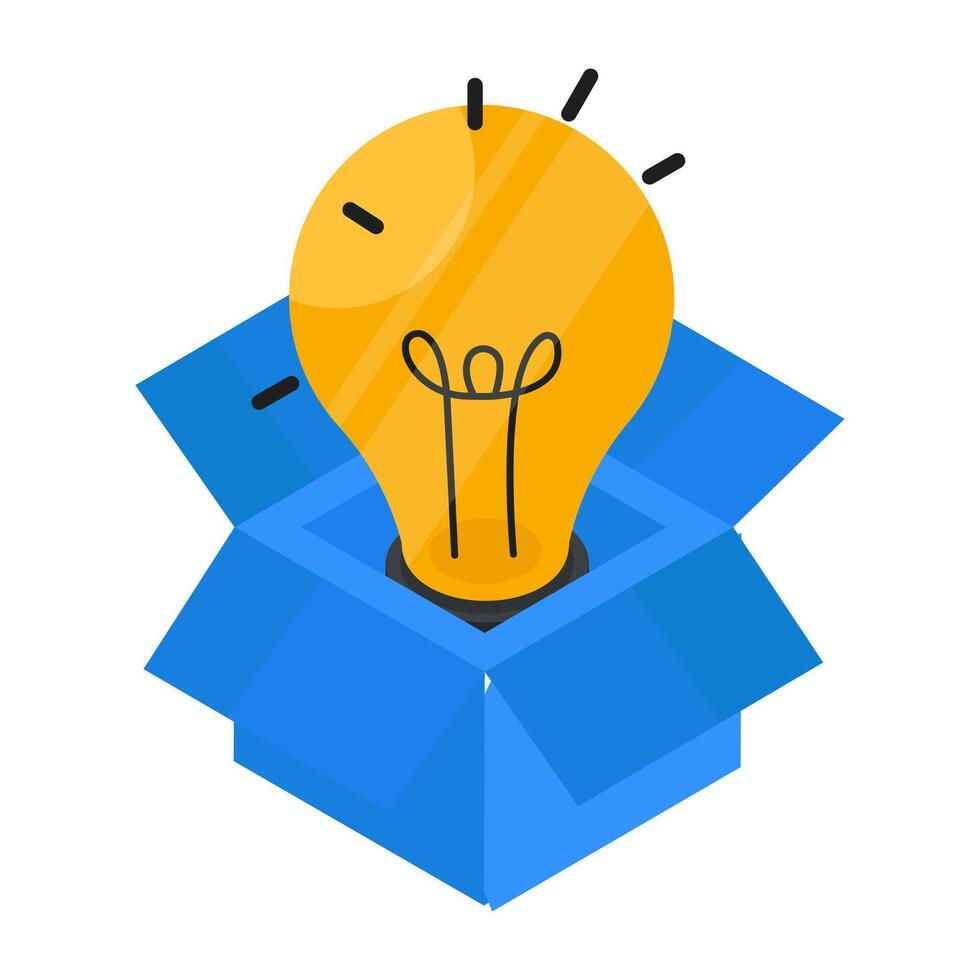 Perfect design icon of think outside the box vector