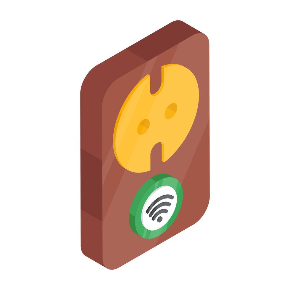 Modern design icon of smart receptacle vector