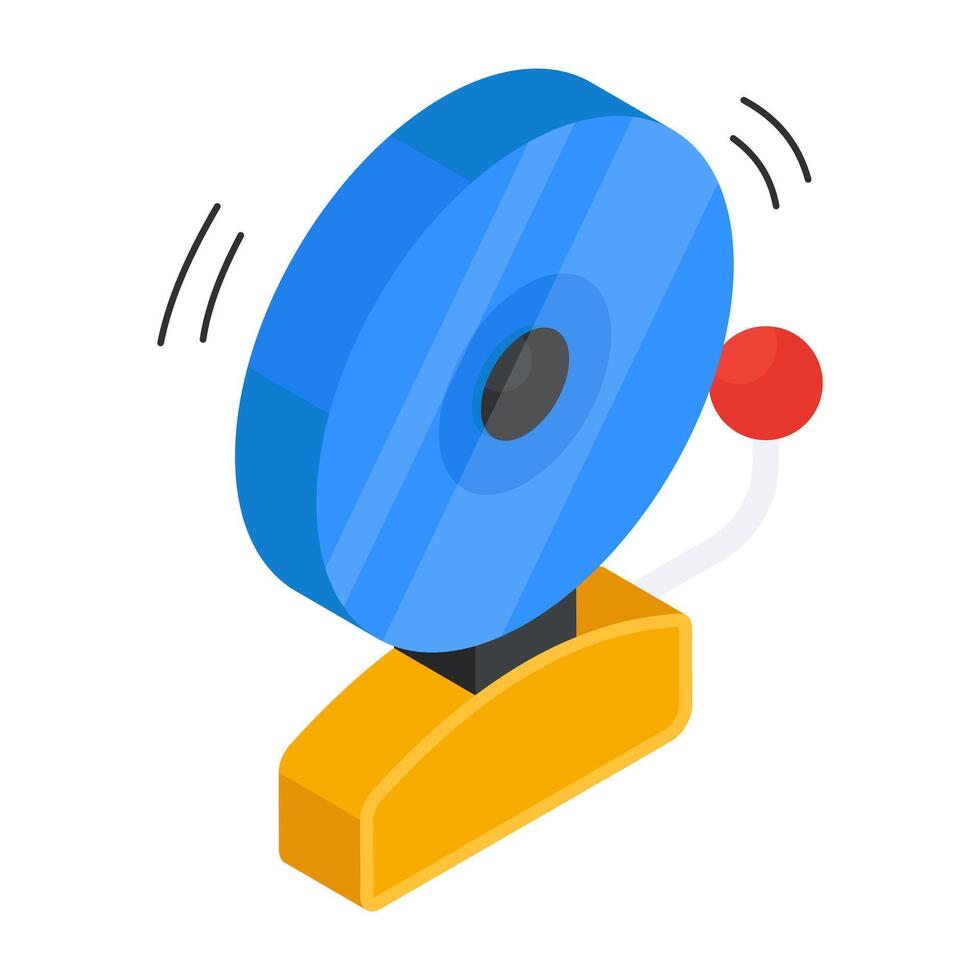 Premium design icon of school bell vector