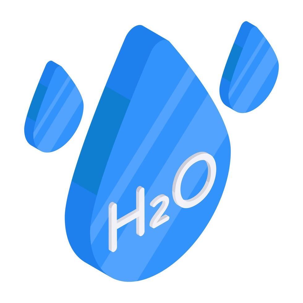 A beautiful design icon of water vector