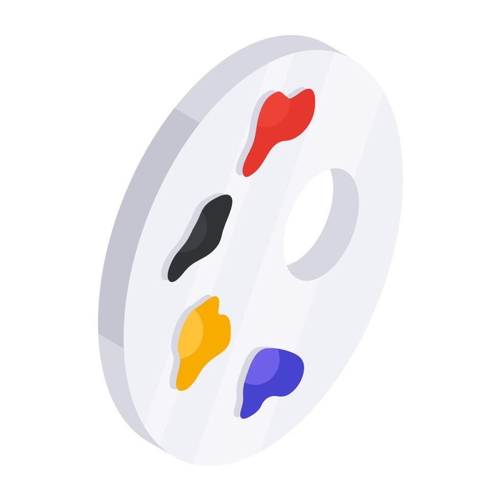 Perfect design icon of color palette vector