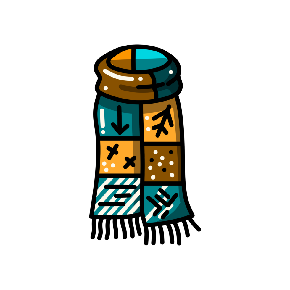 Syal auntumn with color png