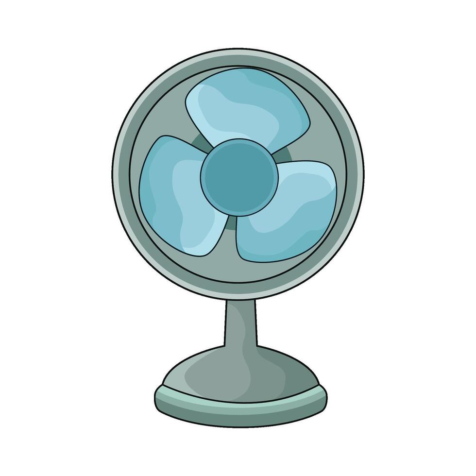illustration of electric fan vector