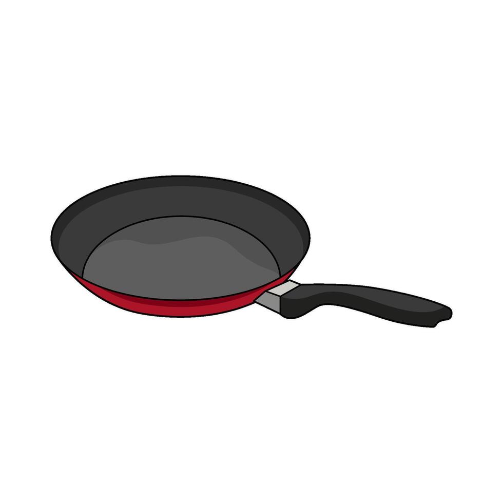 illustration of frying pan vector