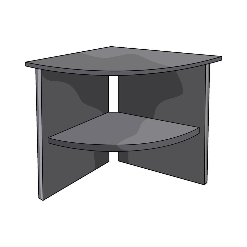 illustration of corner table vector