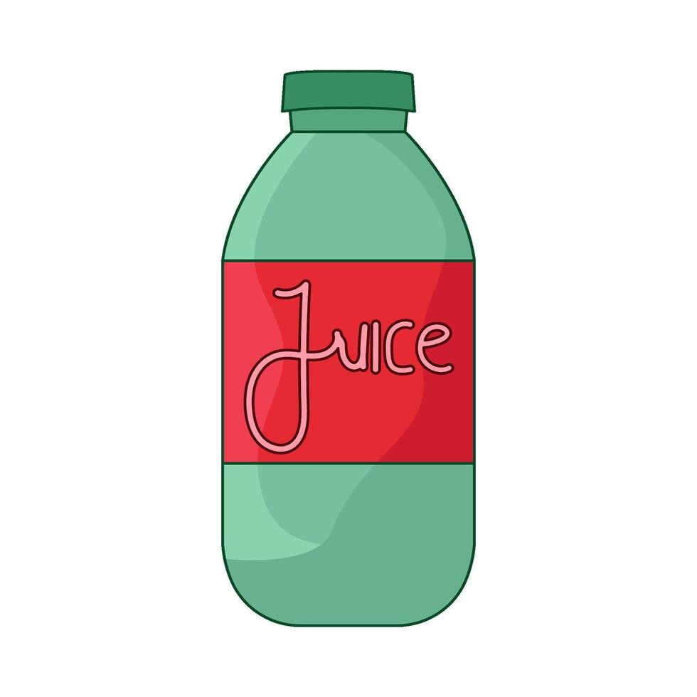 illustration of juice bottle vector