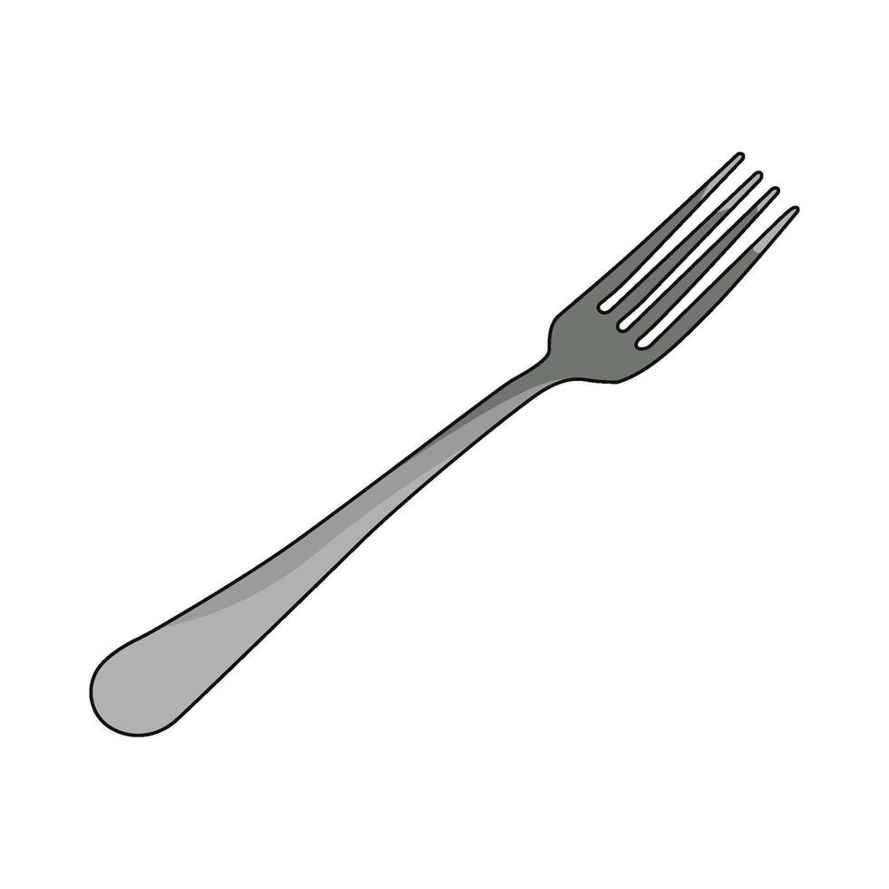illustration of fork vector
