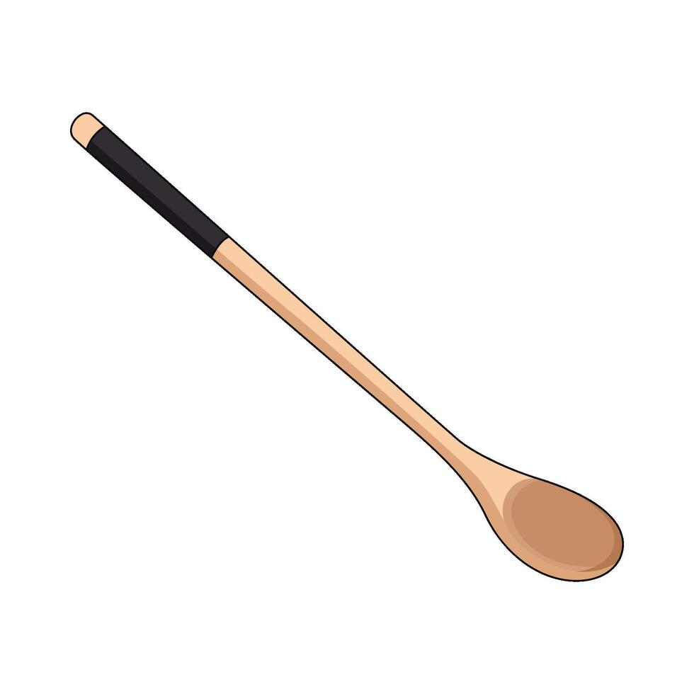 illustration of mixing spoon vector