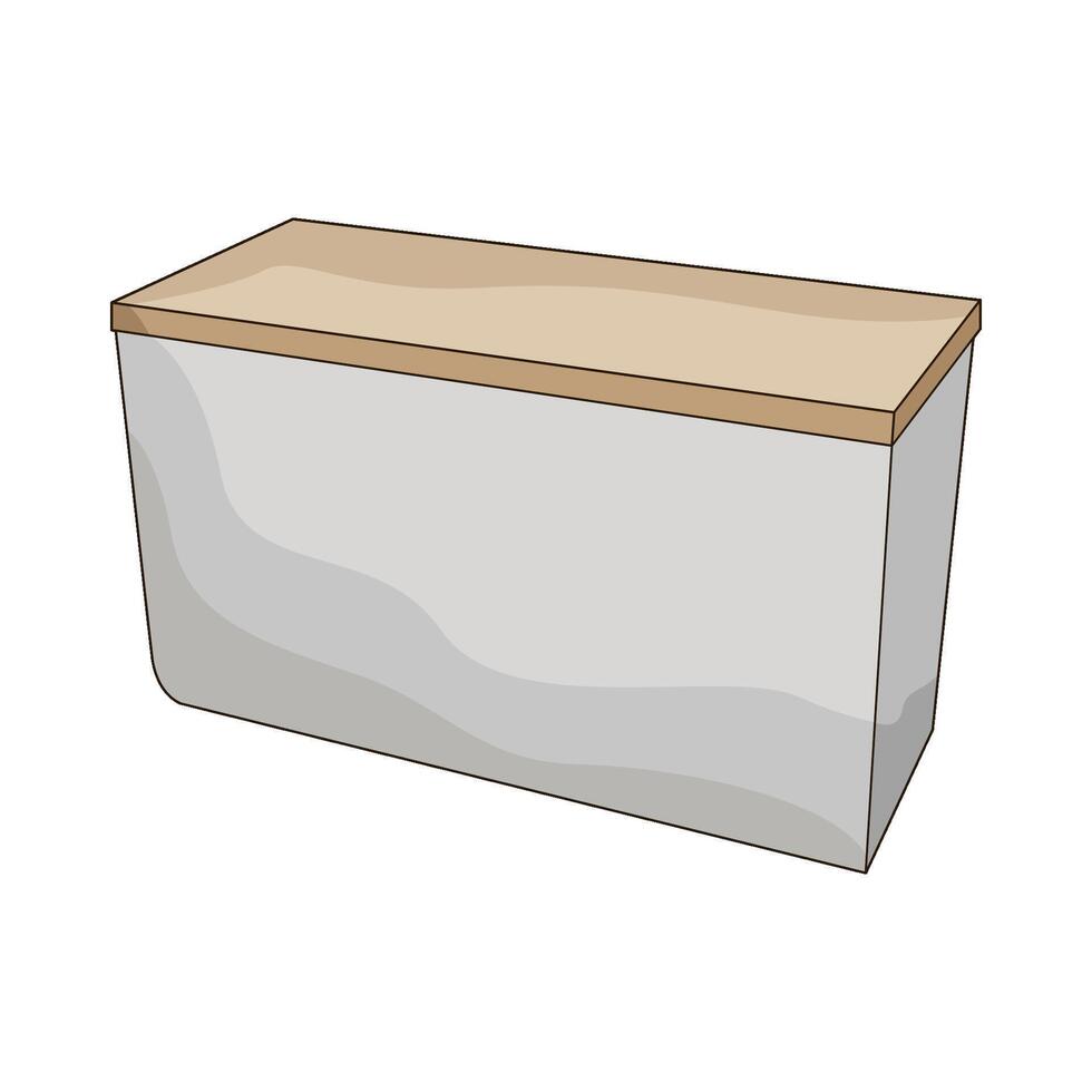 illustration of cashier table vector
