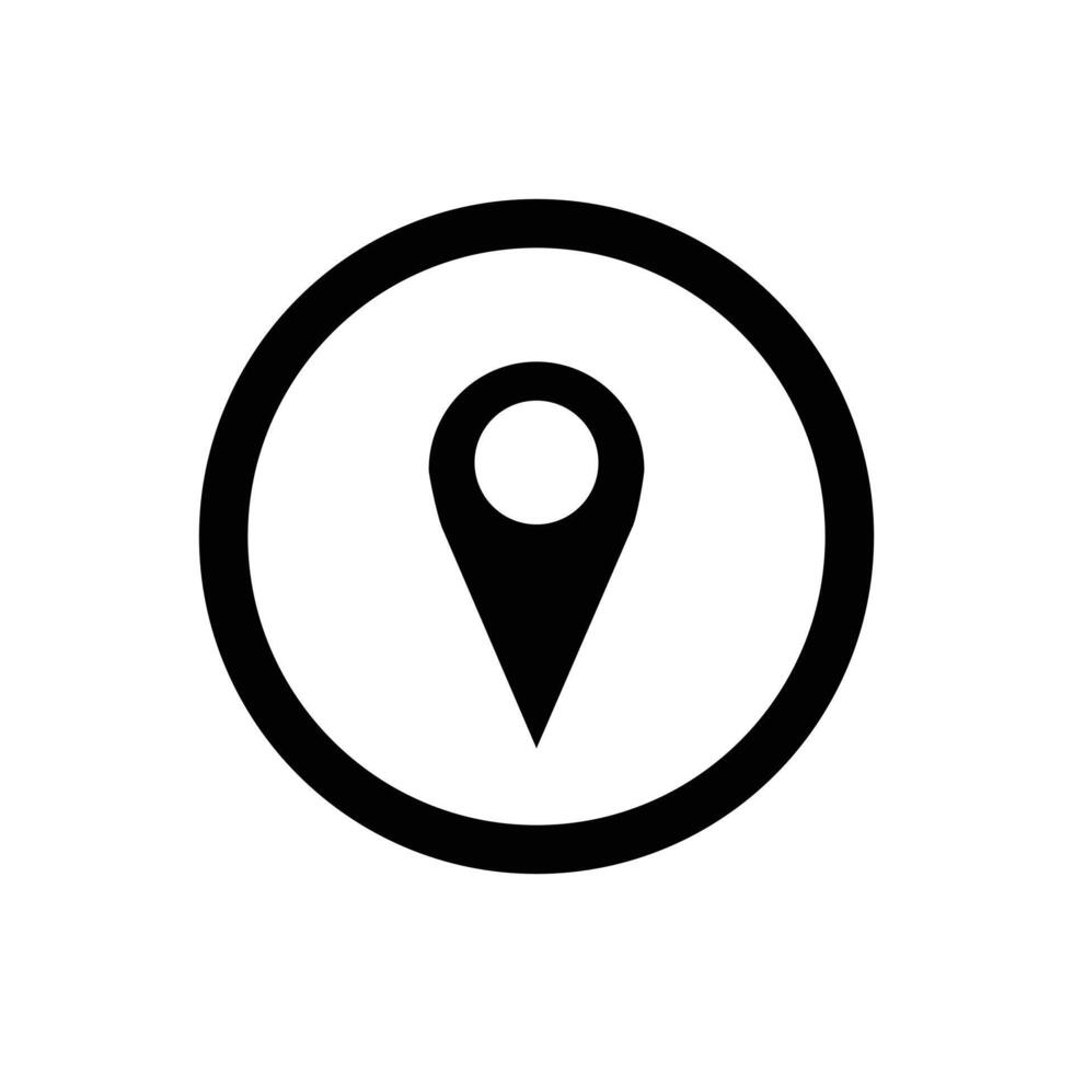 Location icon. Map pointer symbol. Flat design style eps 10. map icon on the application interface display. User interface icon symbol of map. vector