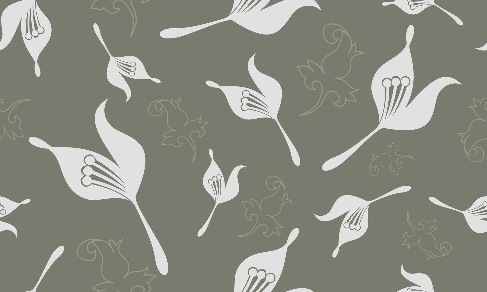 seamless pattern bellflower for background and texture vector