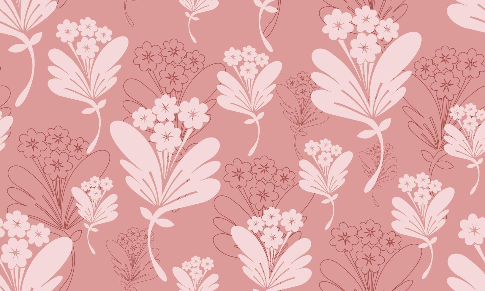 seamless pattern bellflower for wallpaper, background and texture vector