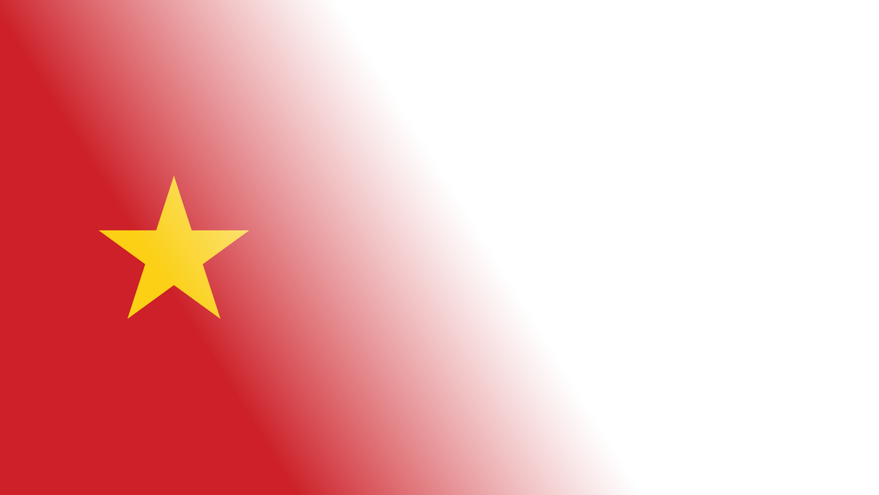 Transparent Vietnam flag banner on transparent background png