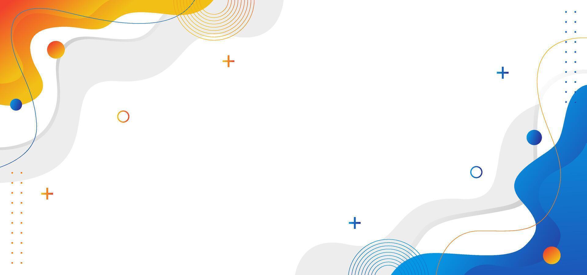 A white background with a blue and orange design in the middle. The blue and orange swirls are scattered throughout the background, creating a dynamic and visually interesting composition vector