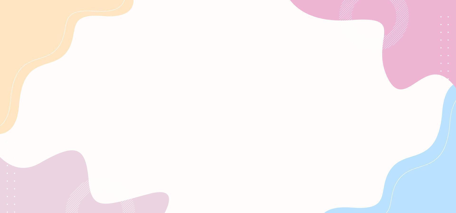 A colorful background with a white circle in the middle. The background is made up of different colors and shapes, giving it a playful and whimsical feel vector