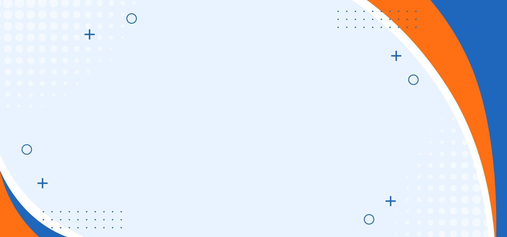 A blue and orange wave with white dots. The wave is curved and has a lot of dots vector