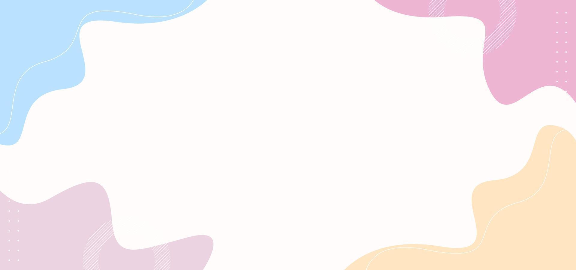 A colorful background with a white circle in the middle. The background is a mix of pink, blue, and yellow vector