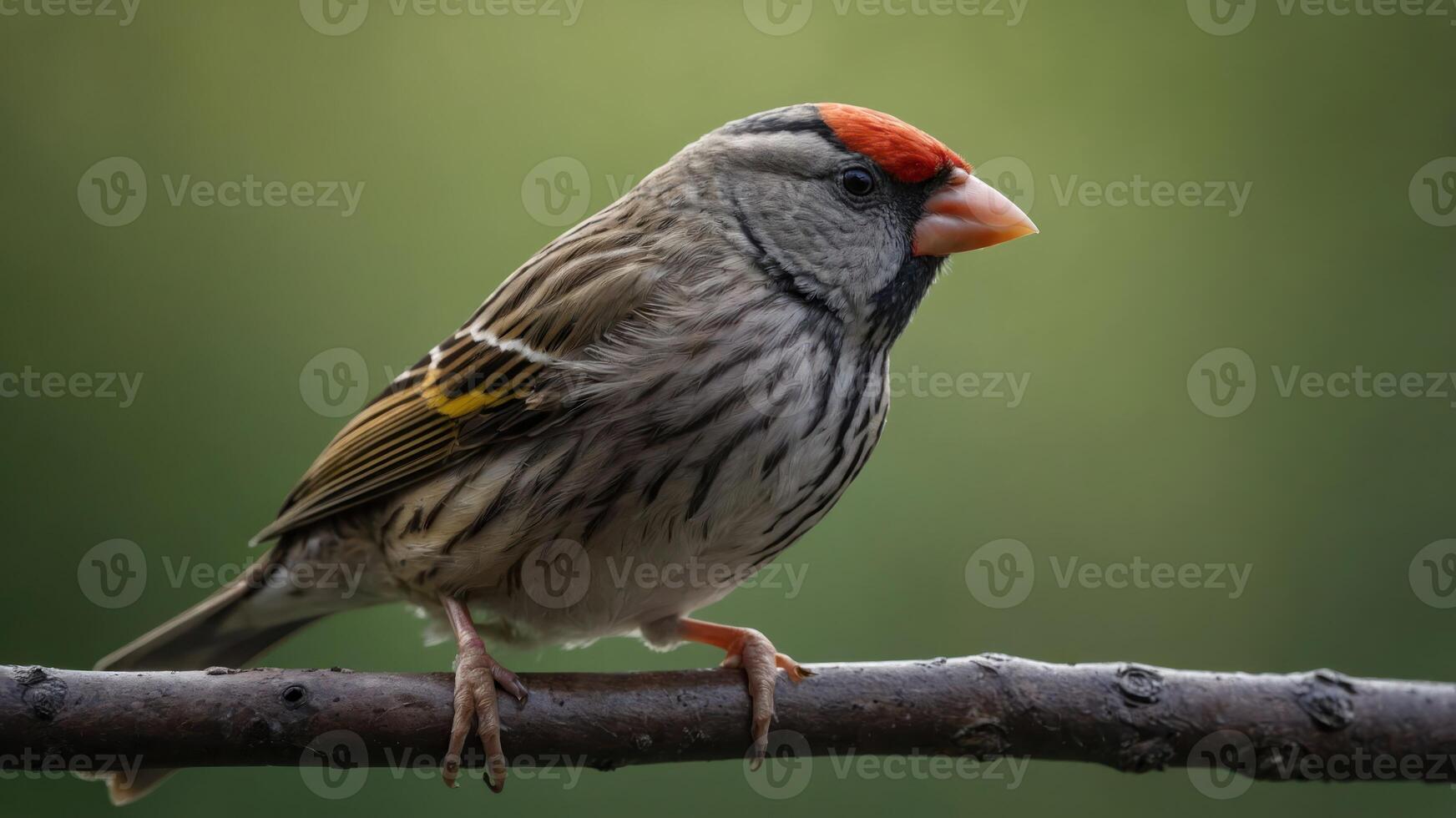 A close-up of a colorful bird perched on a branch, showcasing its vibrant plumage. photo