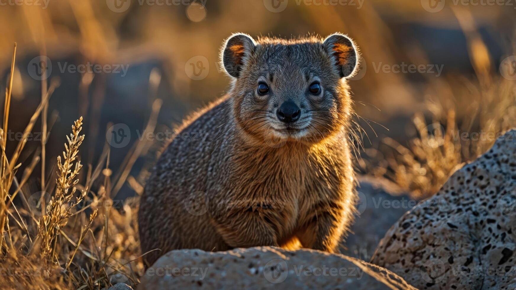 A close-up of a cute mongoose in a natural setting, highlighting wildlife. photo