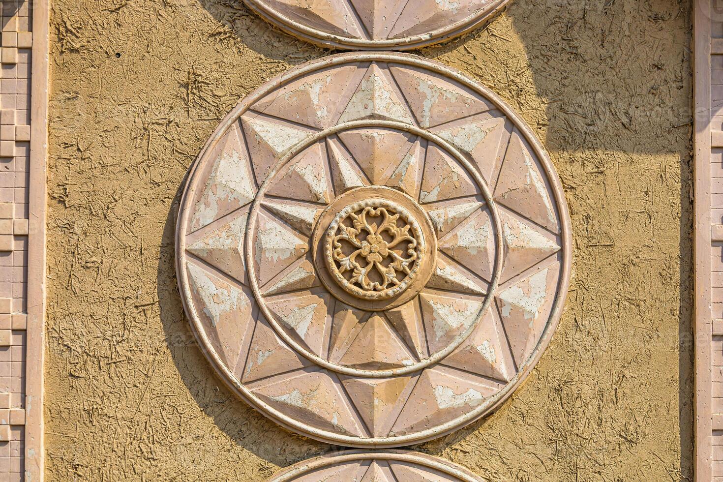 Background screensaver with oriental theme. An old medieval oriental item that has a national heritage in religion photo