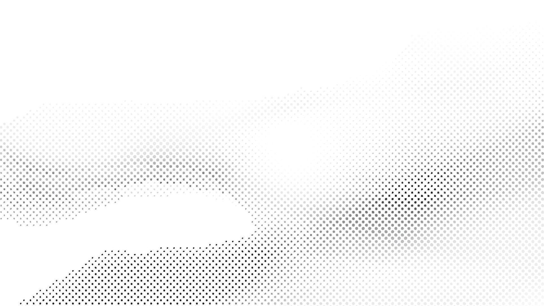 Abstract white and black color background with halftone effect, dot pattern. illustration. vector