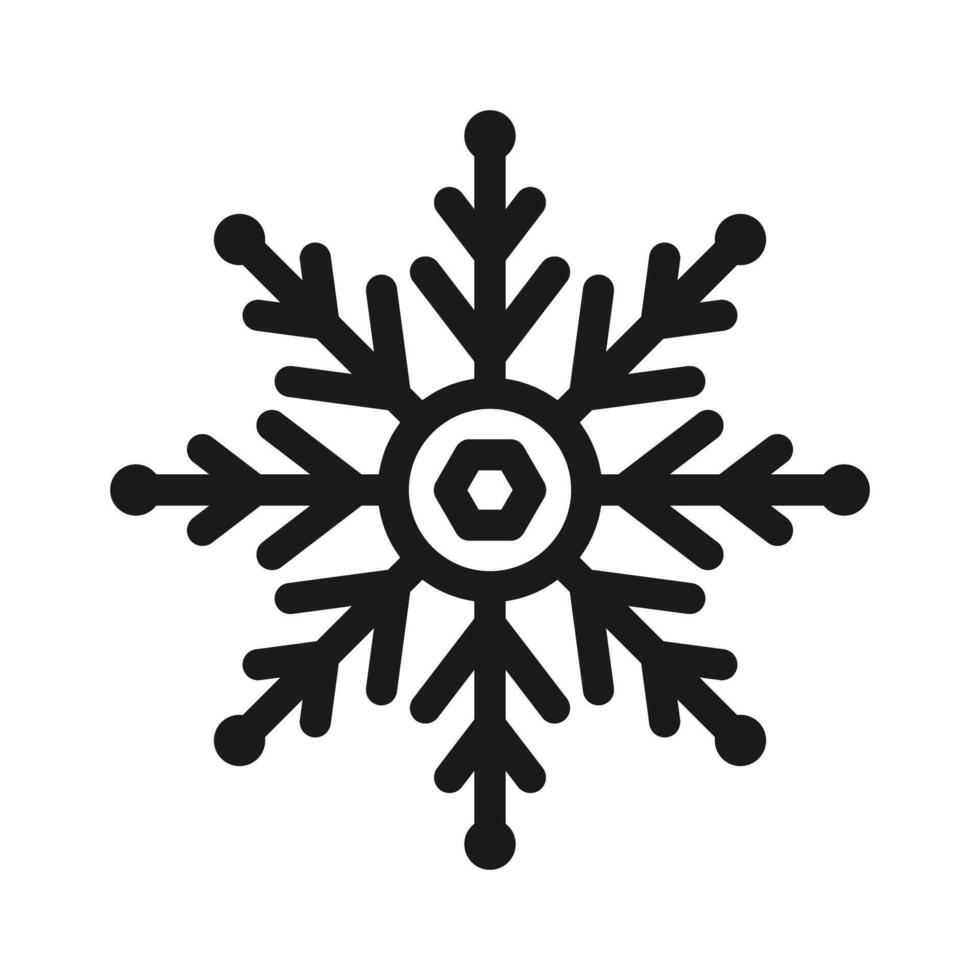 Snowflake thin line icon.Frozen sign.Decorative element for Christmas and New Year holiday.Transparent background.Simple black line snow flake icons. illustration EPS 10 vector