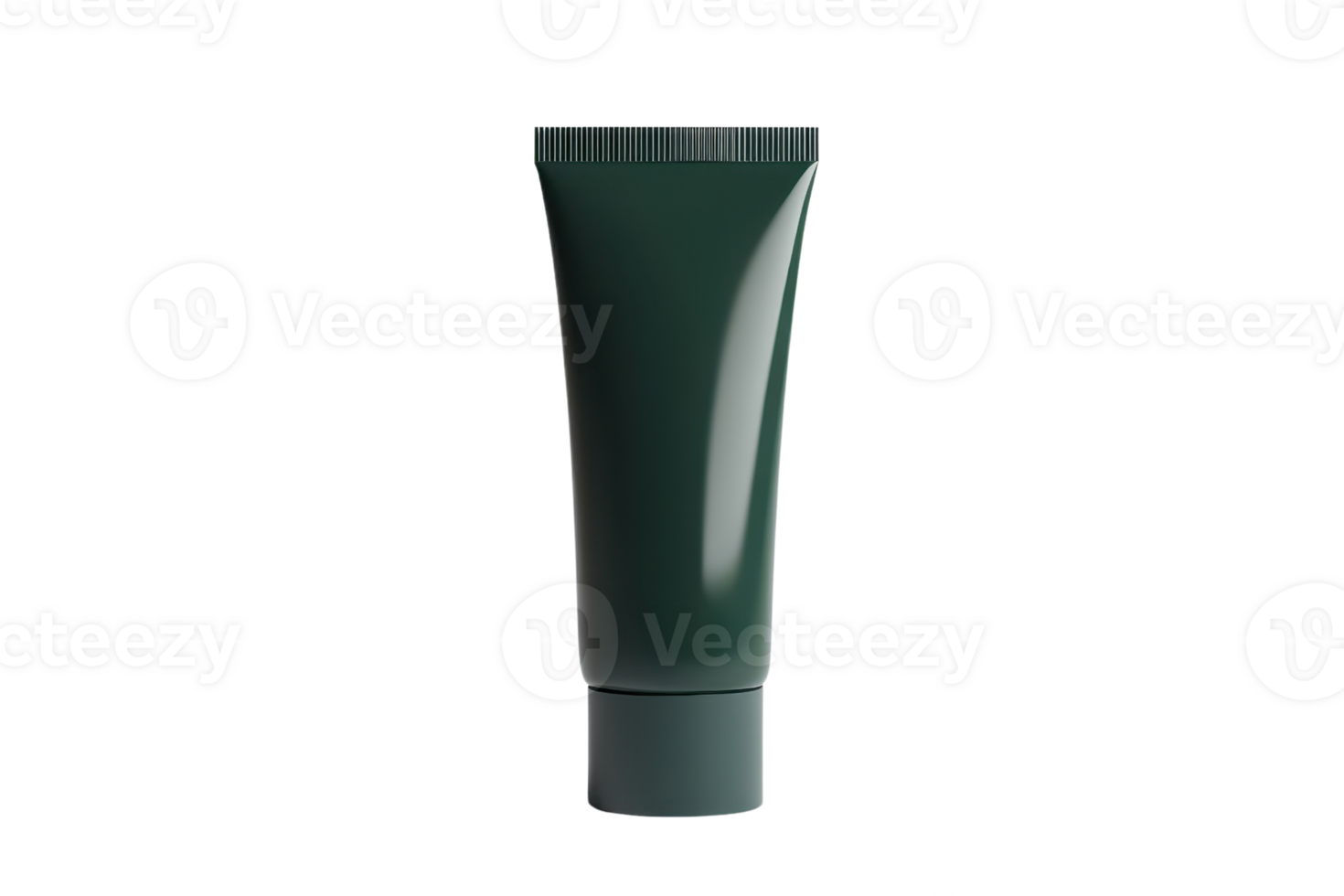 Minimalist black cosmetic tube on transparent background. perfect for beauty product presentations and branding. Versatile, sleek, modern design. png